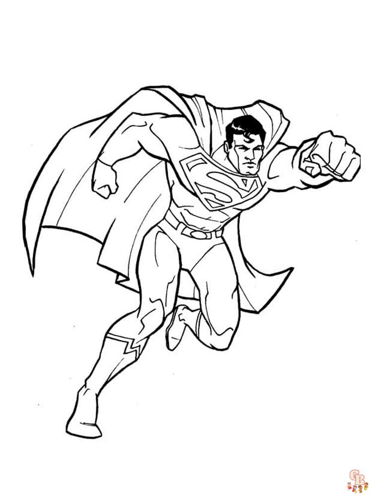Superman Kleurplaat 6