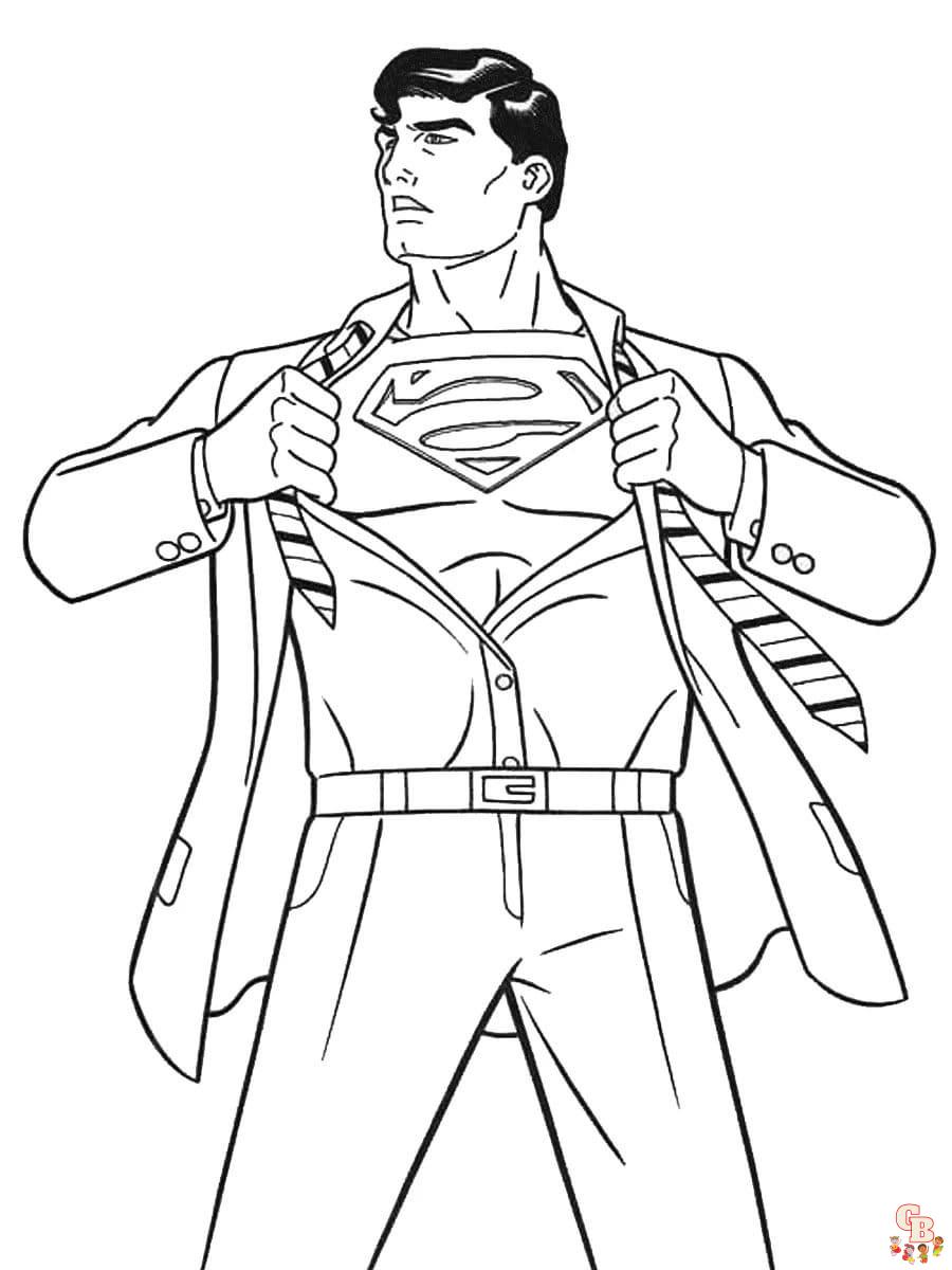 Superman Kleurplaat 7