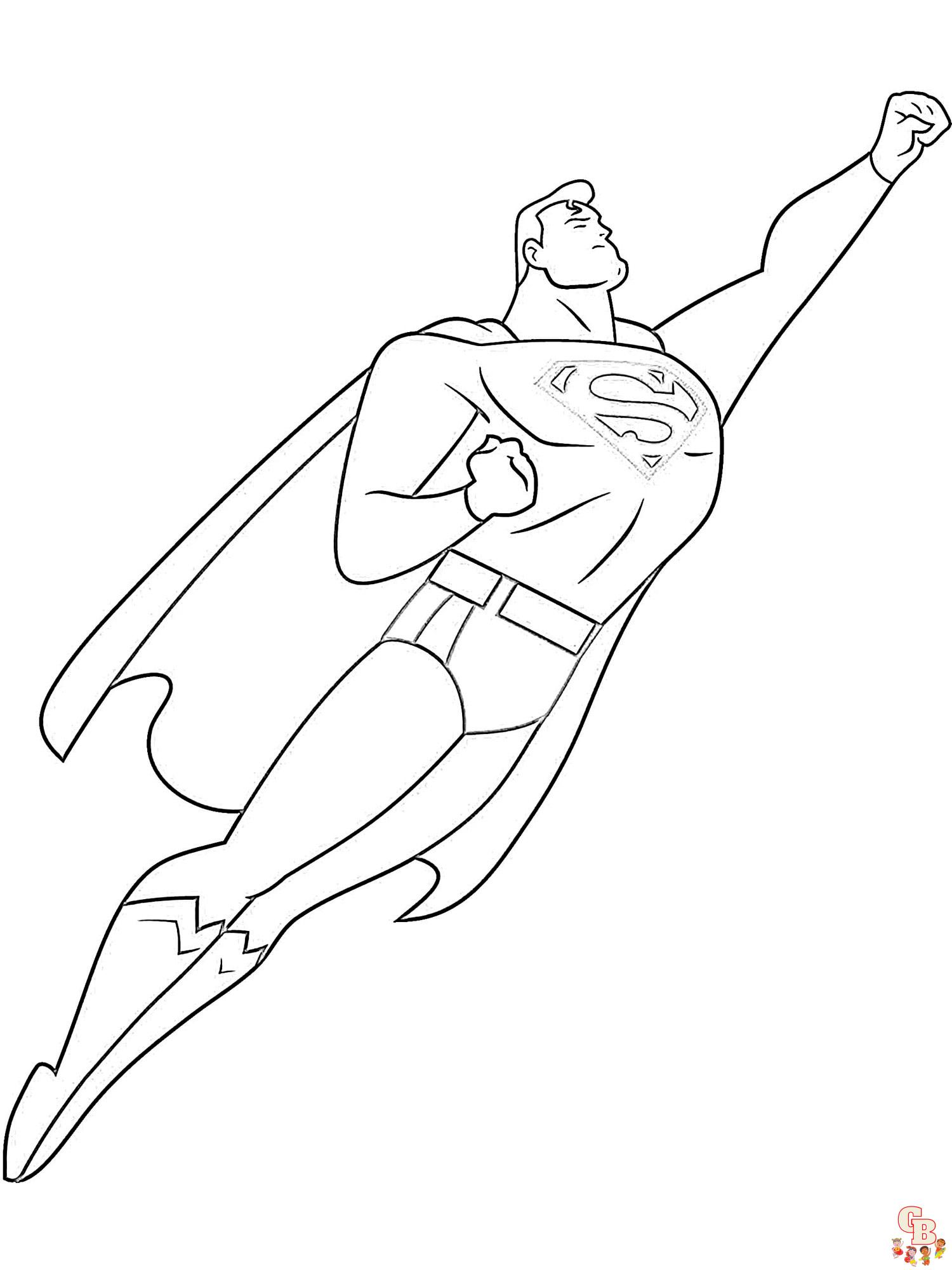 Superman Kleurplaat 8