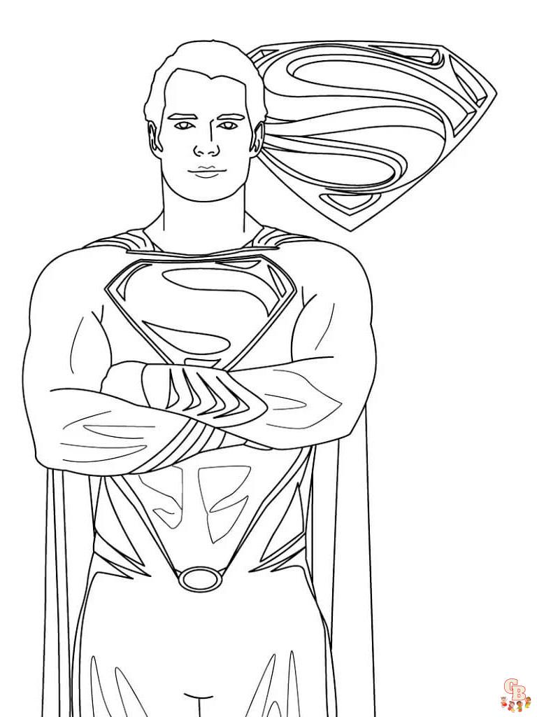 Superman Kleurplaat 9
