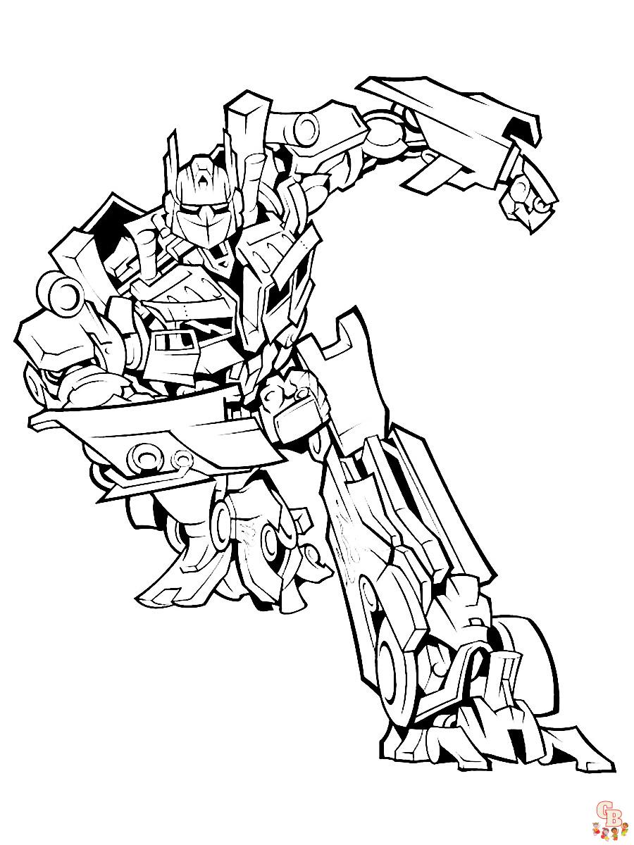 Transformers Kleurplaat 6