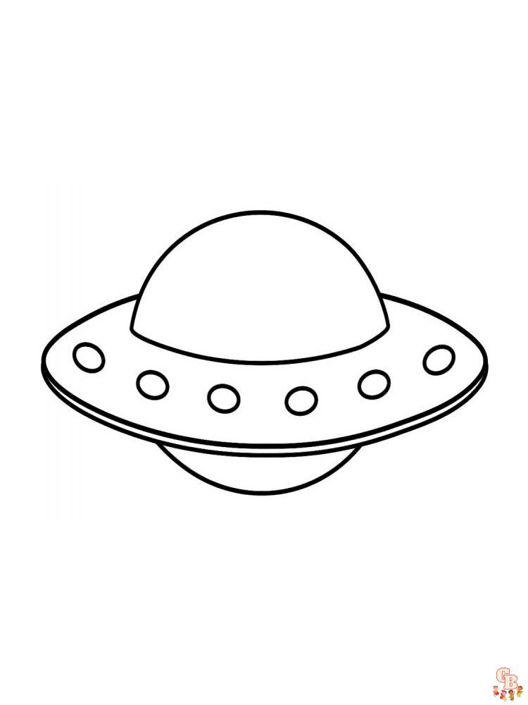 UFO Kleurplaat 12