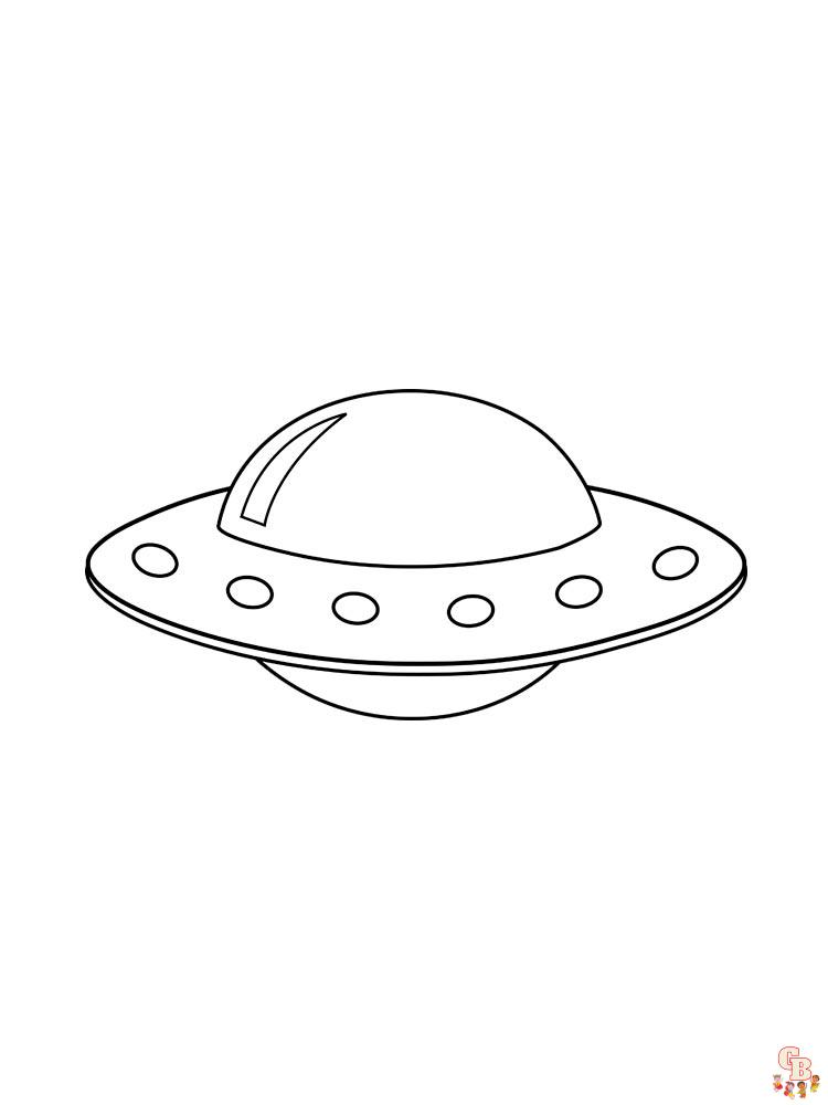 UFO Kleurplaat 3