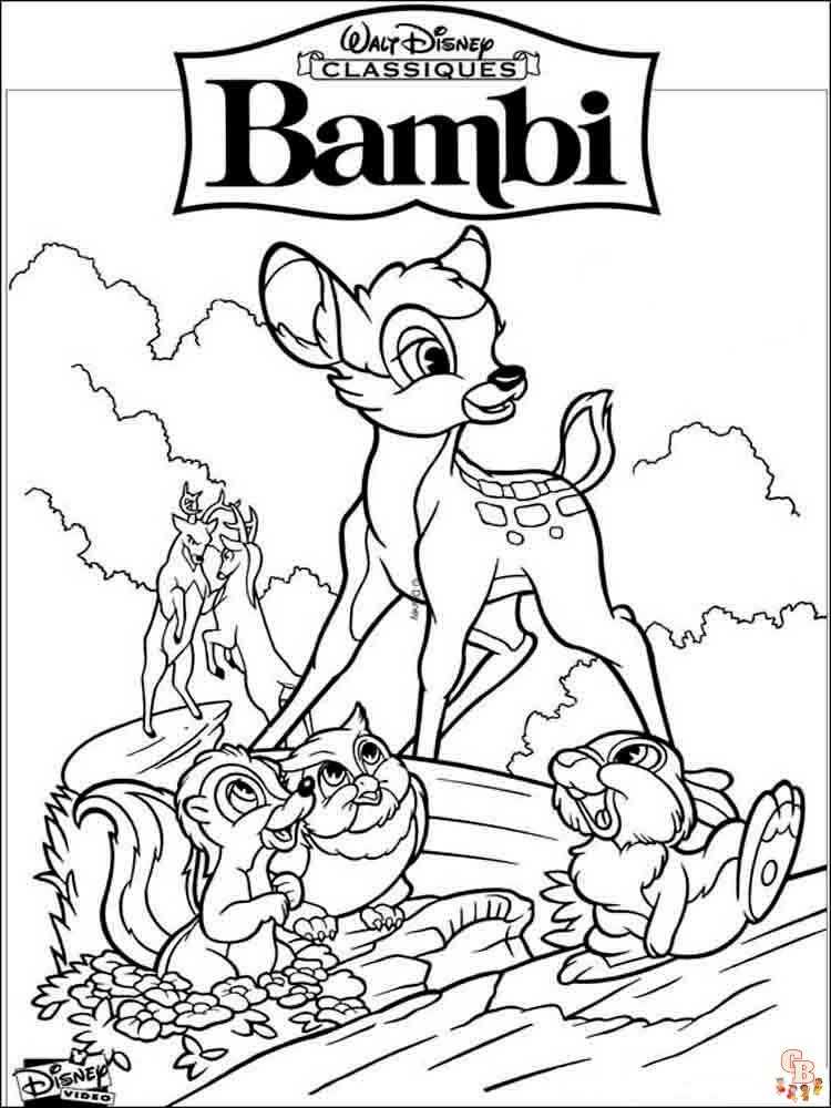 Bambi Kleurplaat 22