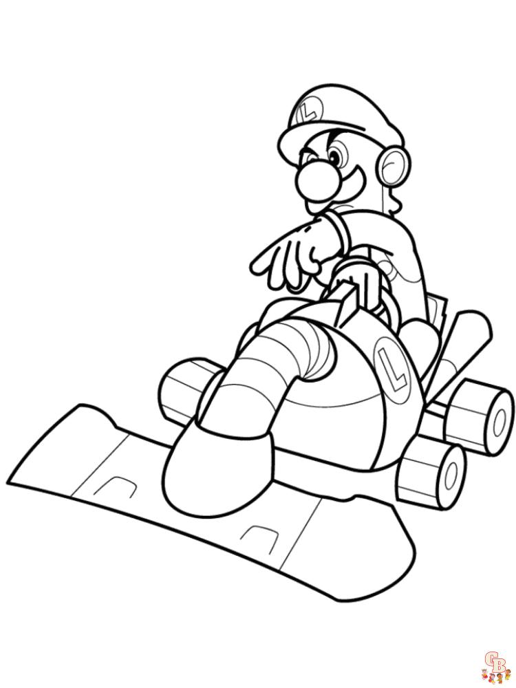 Mario Kart Kleurplaat 2