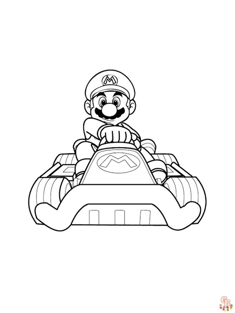 Mario Kart Kleurplaat 3