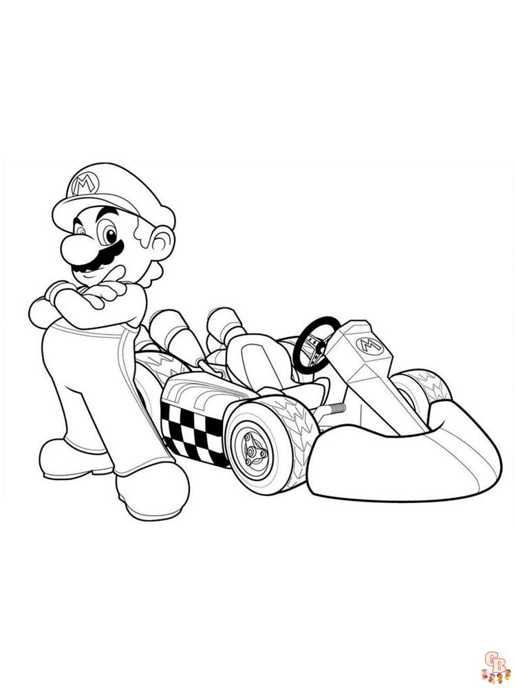 Mario Kart Kleurplaat 5