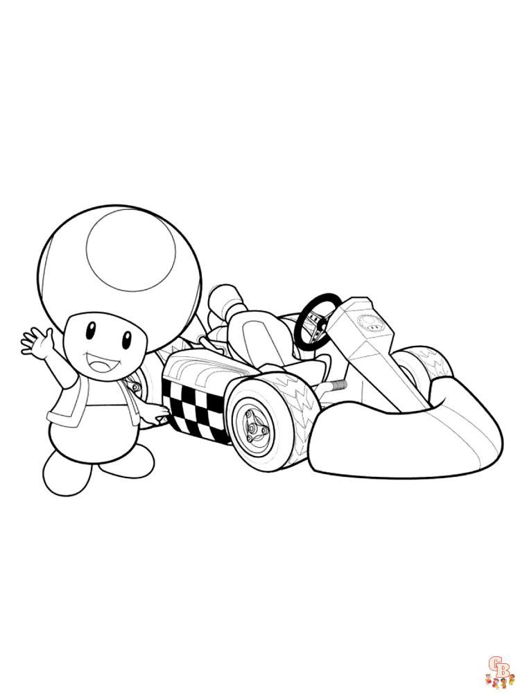 Mario Kart Kleurplaat 7