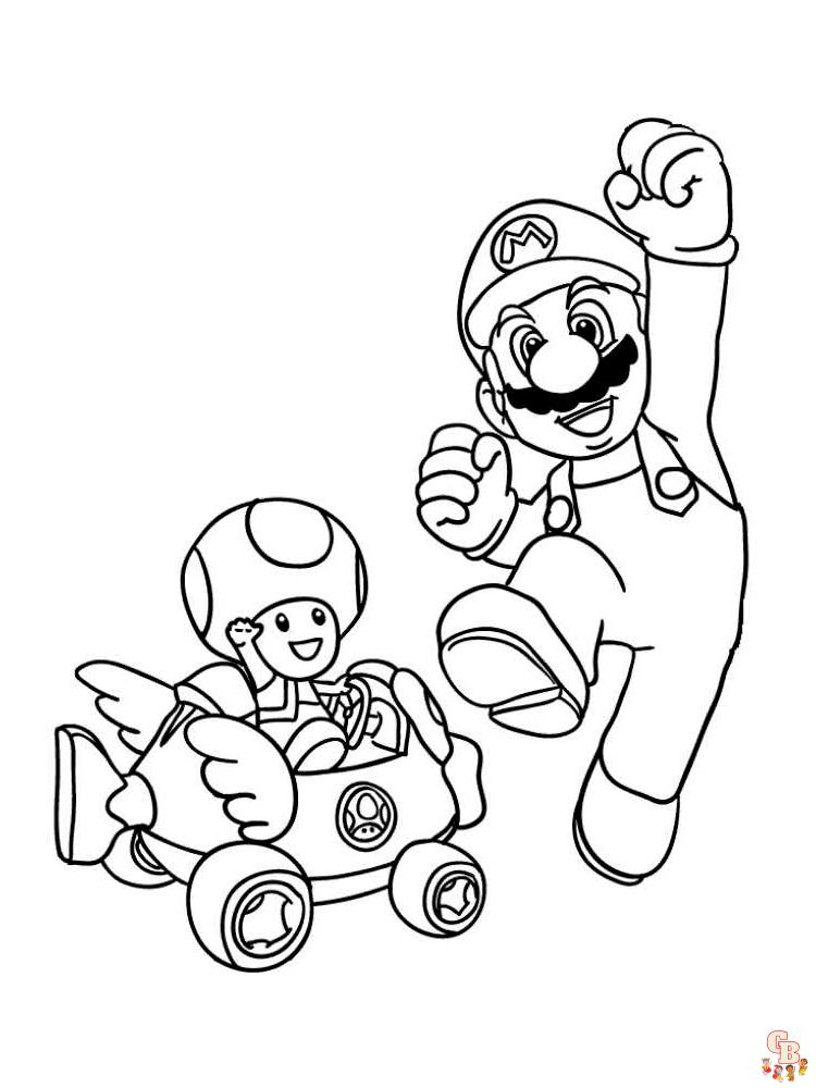 Mario Kart Kleurplaat 8