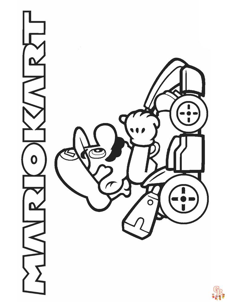 Mario Kart Kleurplaat 9