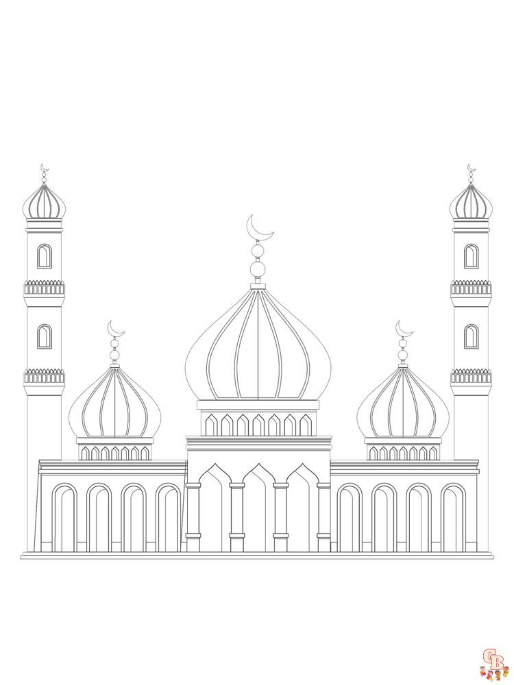 Moskee Kleurplaat 1