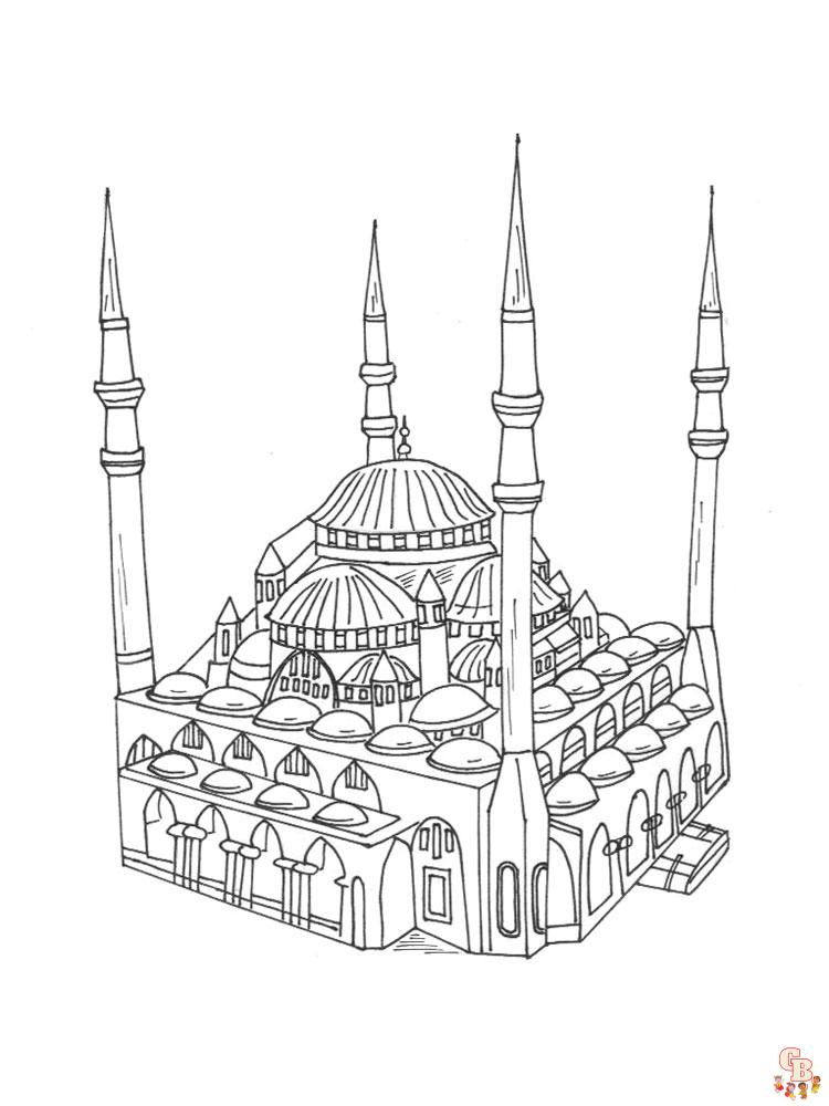 Moskee Kleurplaat 2