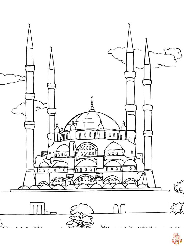 Moskee Kleurplaat 4