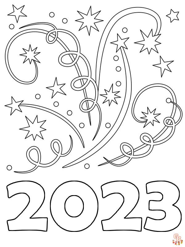 Nieuwjaar 2023 Kleurplaat 6