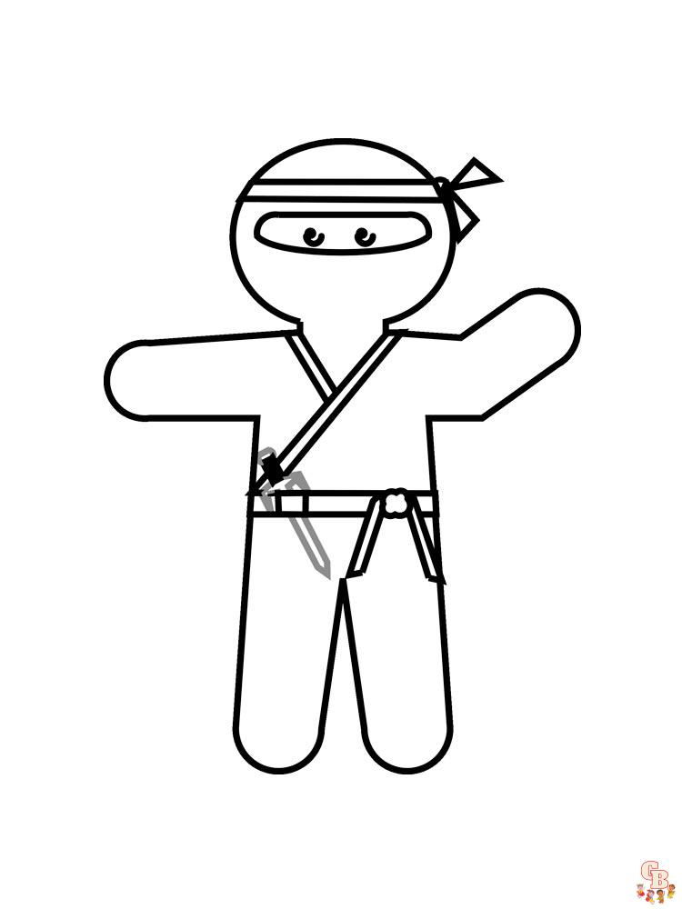 Ninja kleurplaat 10