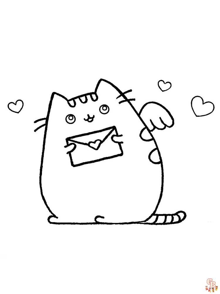 Pusheen Coloring Pages 12
