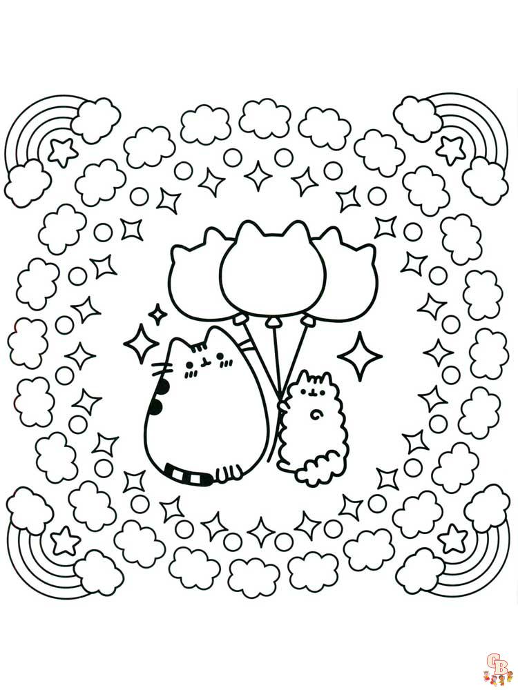 Pusheen Coloring Pages 17