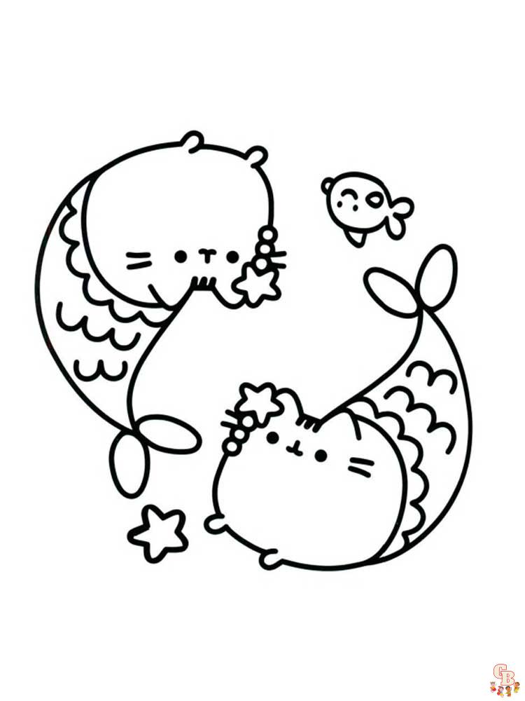 Pusheen Coloring Pages 21