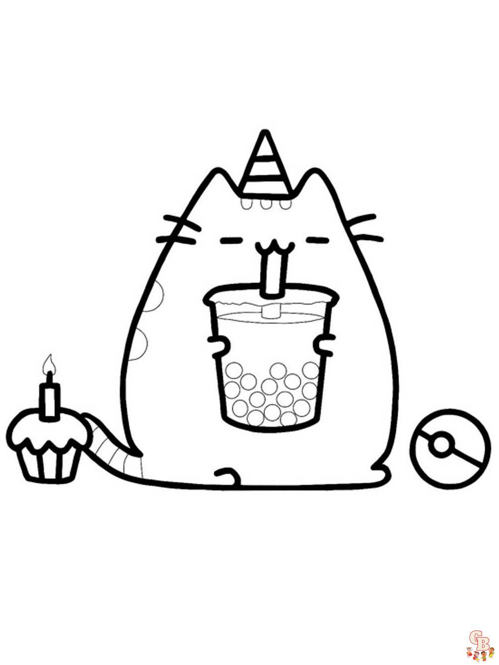 Pusheen Coloring Pages 22