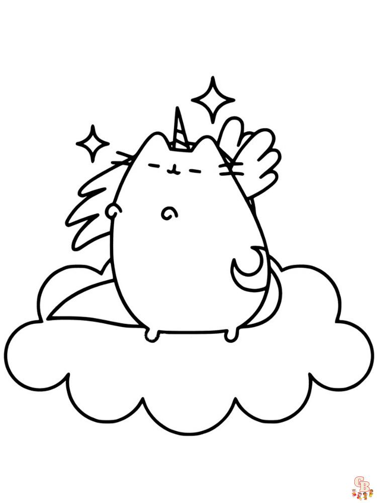 Pusheen Coloring Pages 24