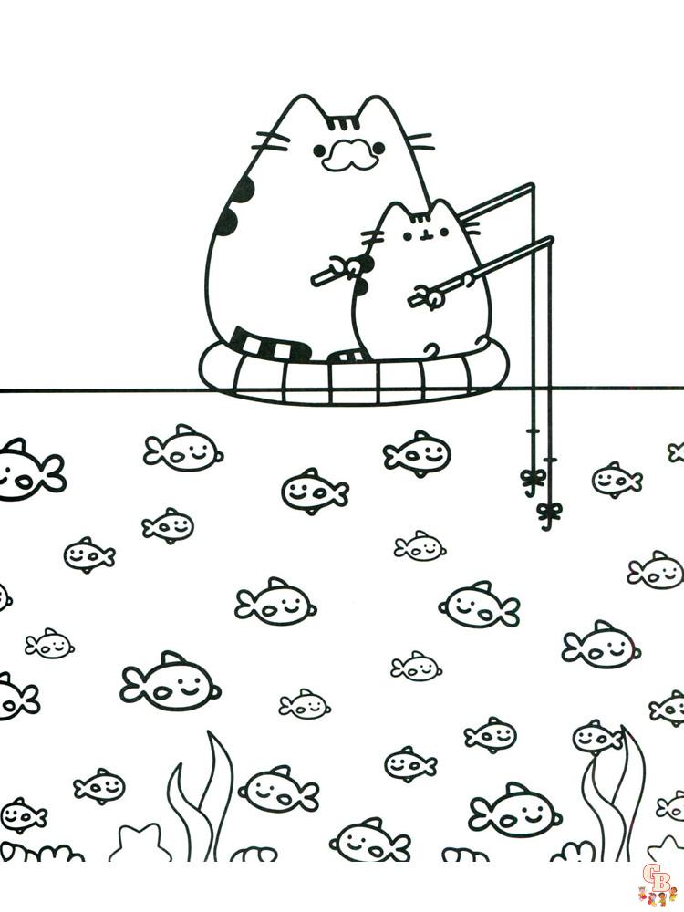 Pusheen Coloring Pages 4