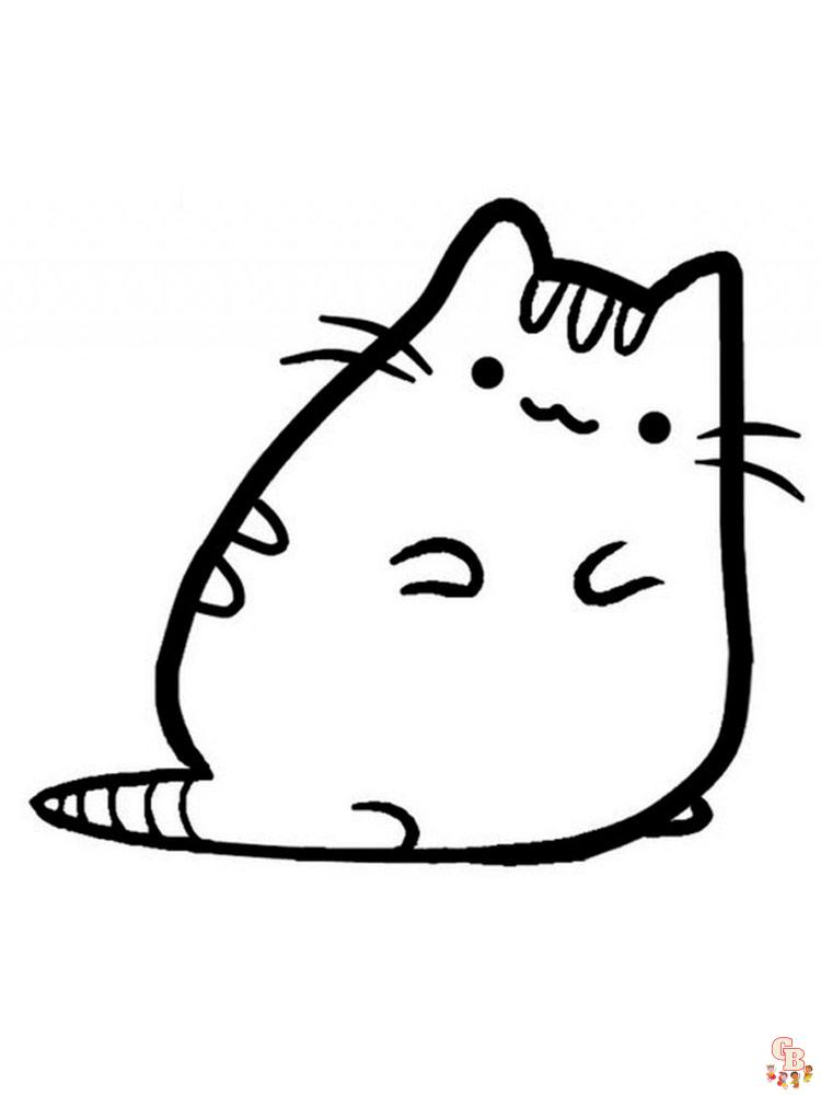 Pusheen Coloring Pages 9