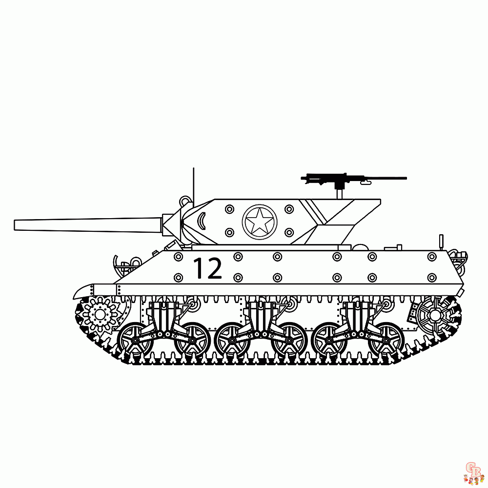 Tank Kleurplaat 2