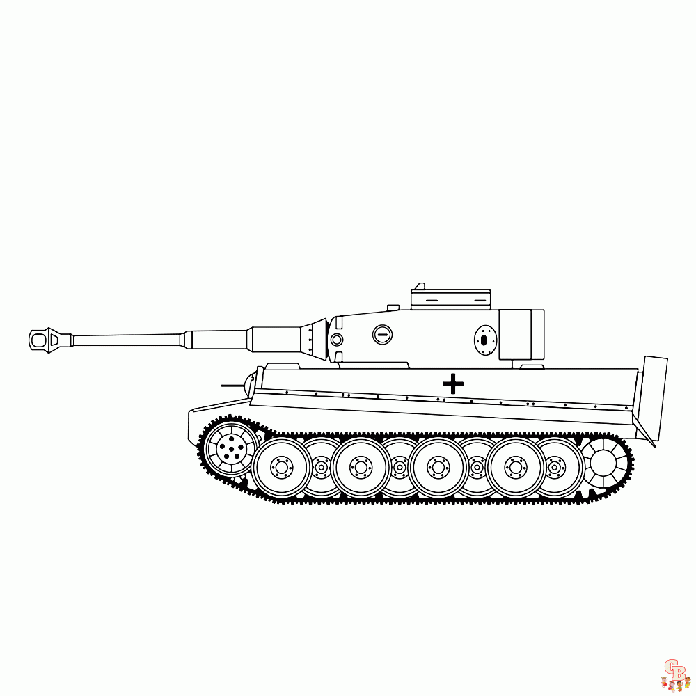 Tank Kleurplaat 3
