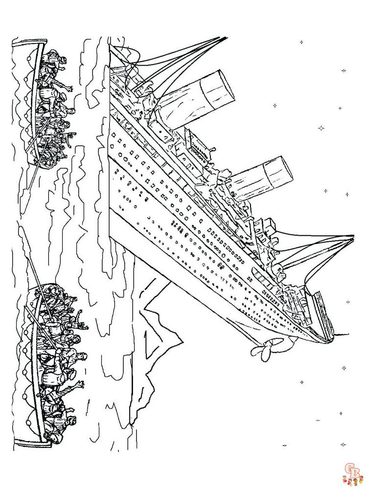 Titanic kleurplaat 6