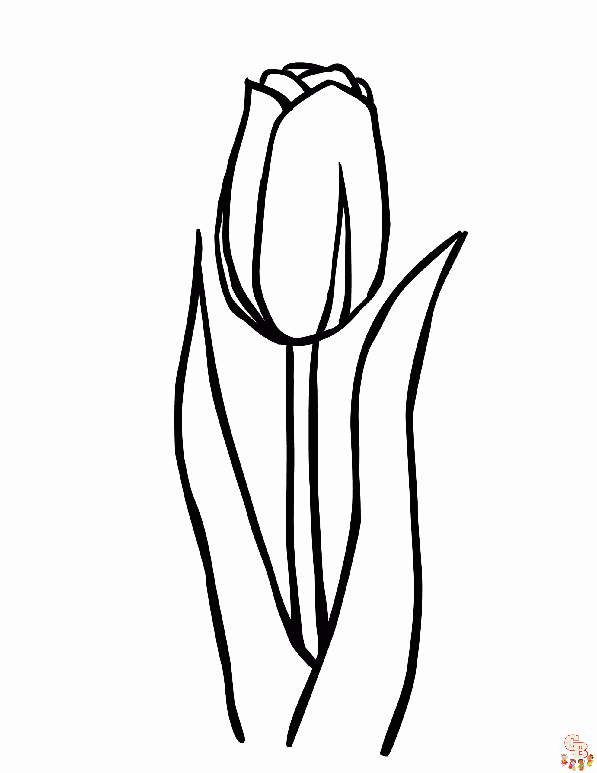 Tulpen Kleurplaat 1 1