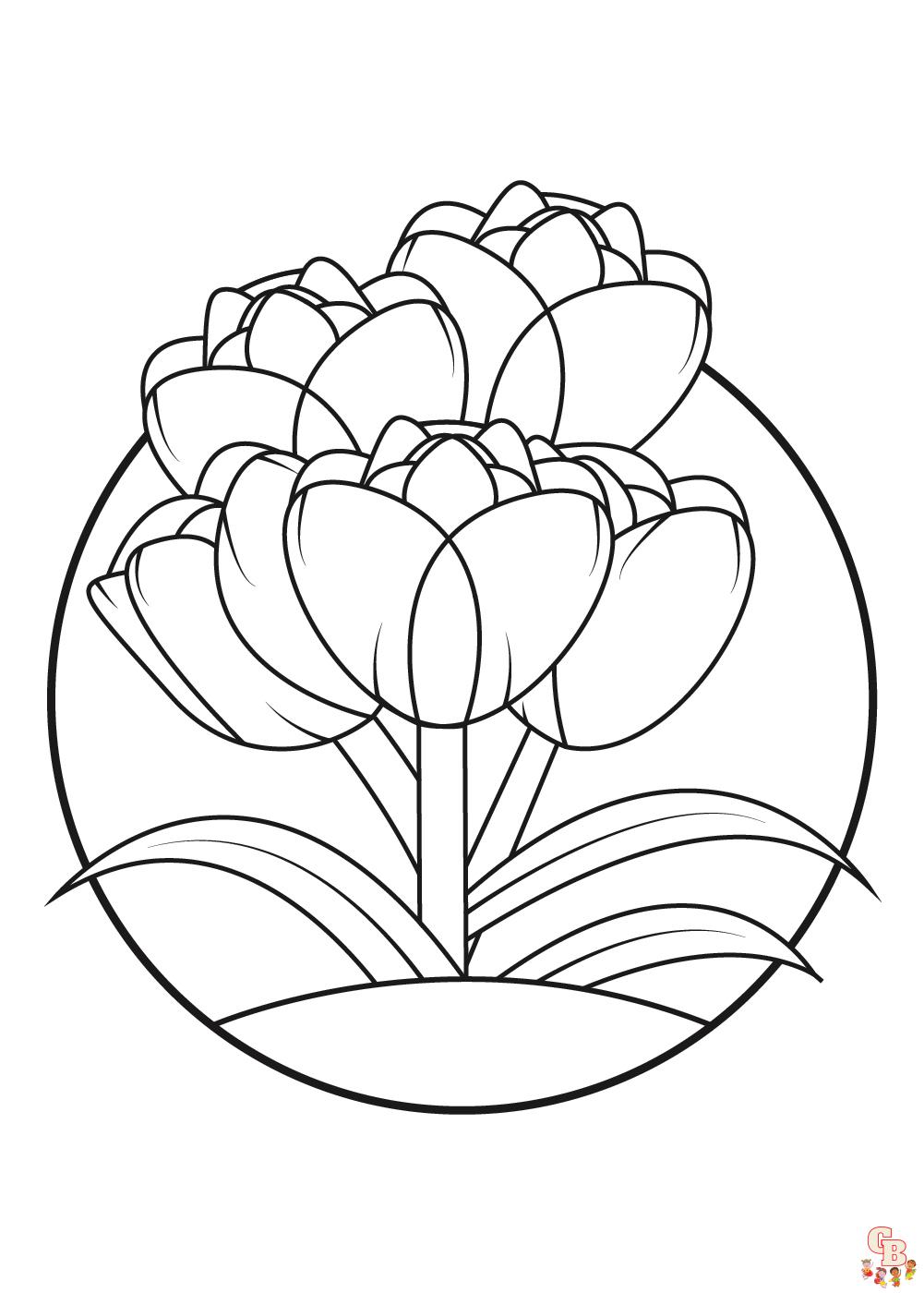 Tulpen Kleurplaat 16 1