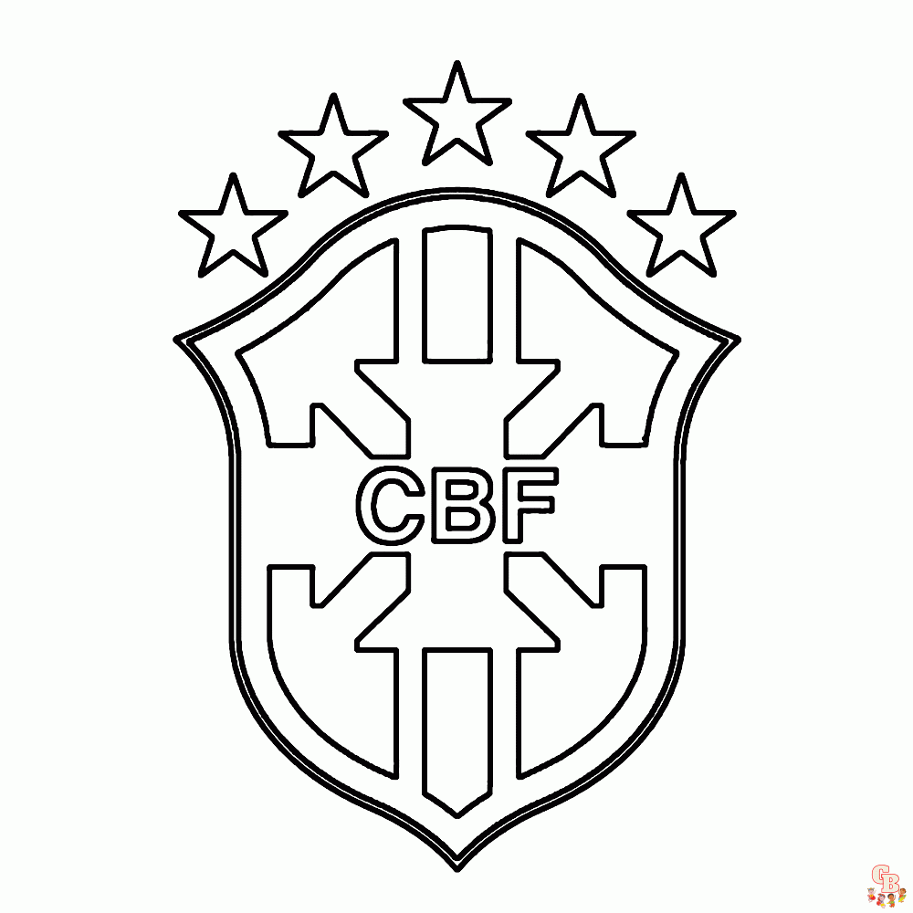 Voetbal Logo Kleurplaat 5