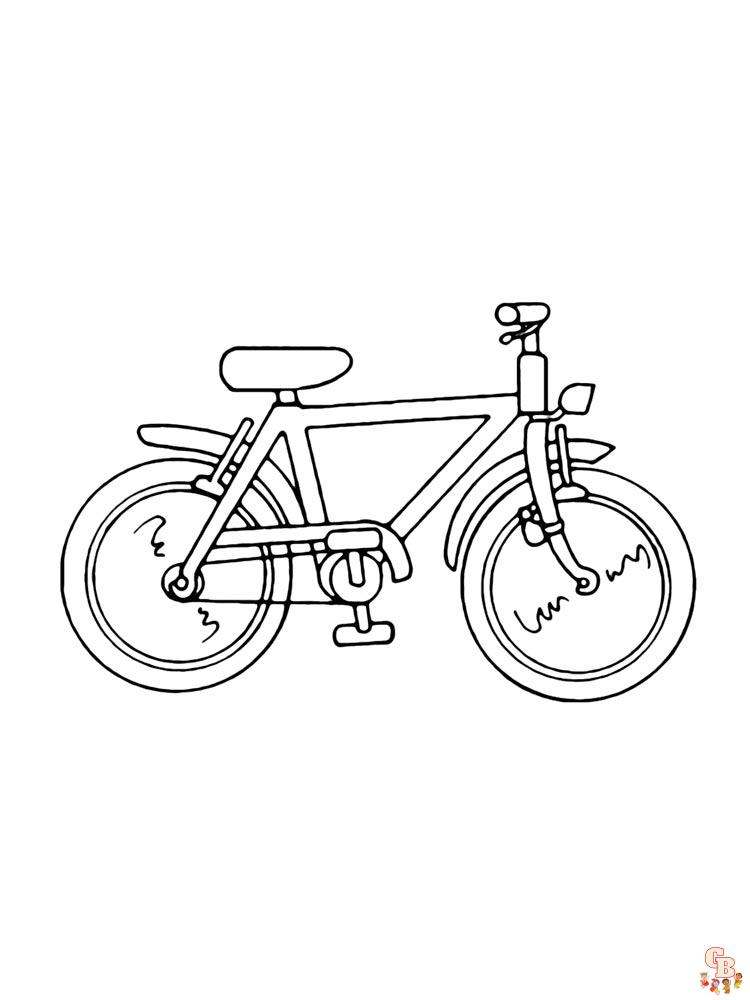 fiets kleurplaat 1