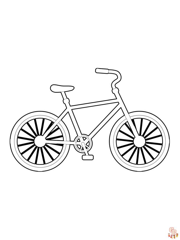fiets kleurplaat 11
