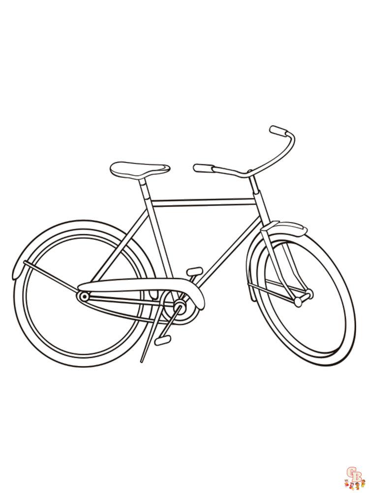 fiets kleurplaat 4