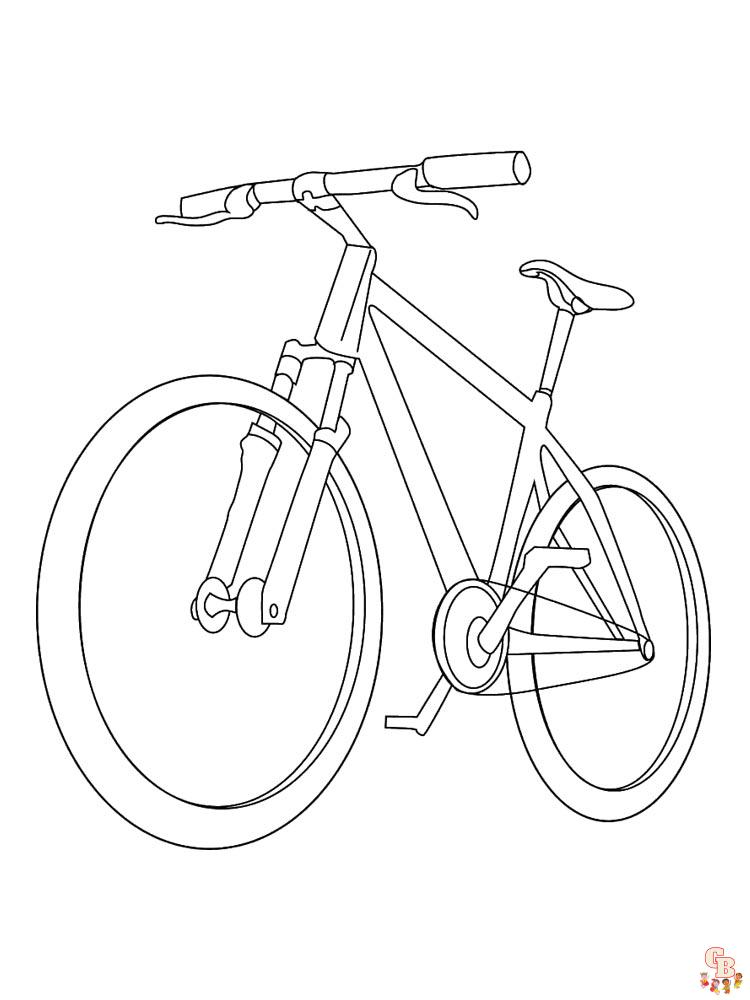 fiets kleurplaat 6