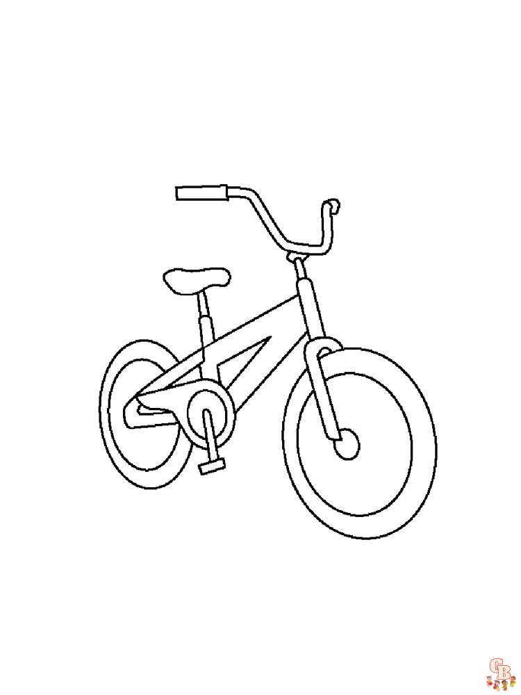 fiets kleurplaat 8