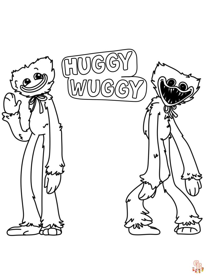 huggy wuggy kleurplaat 13