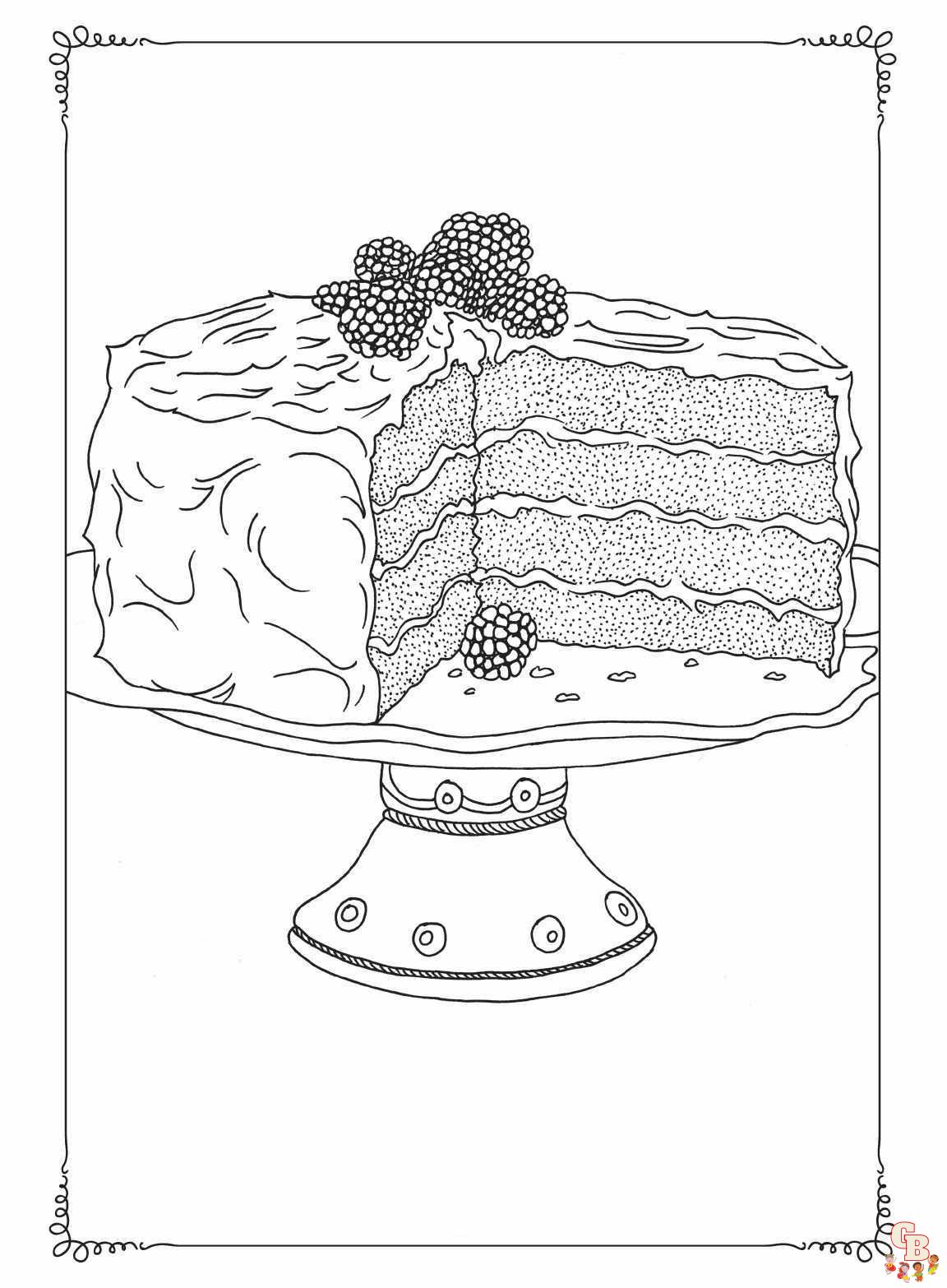 kleurplaat taartjes 8