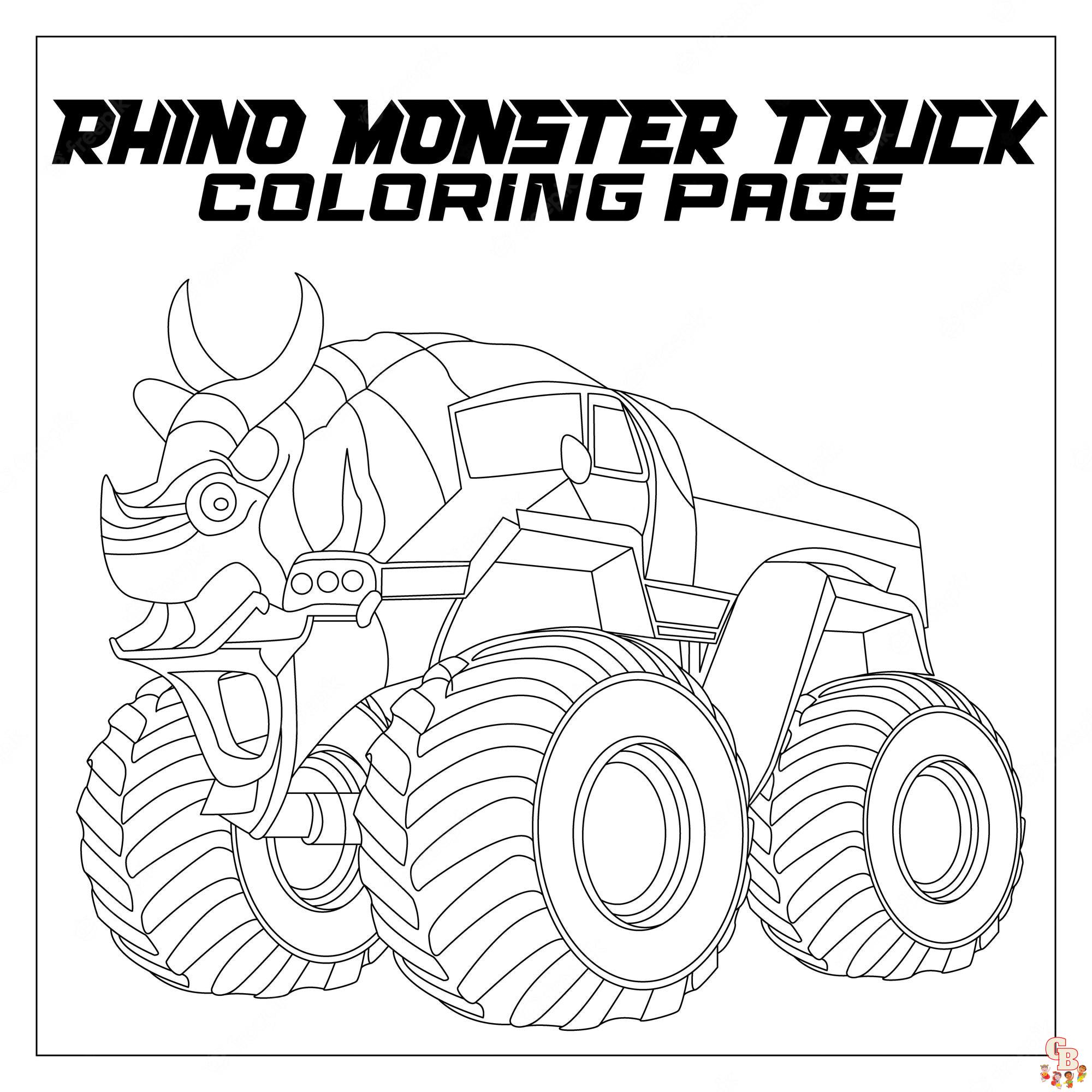 monster truck kleurplaat 18