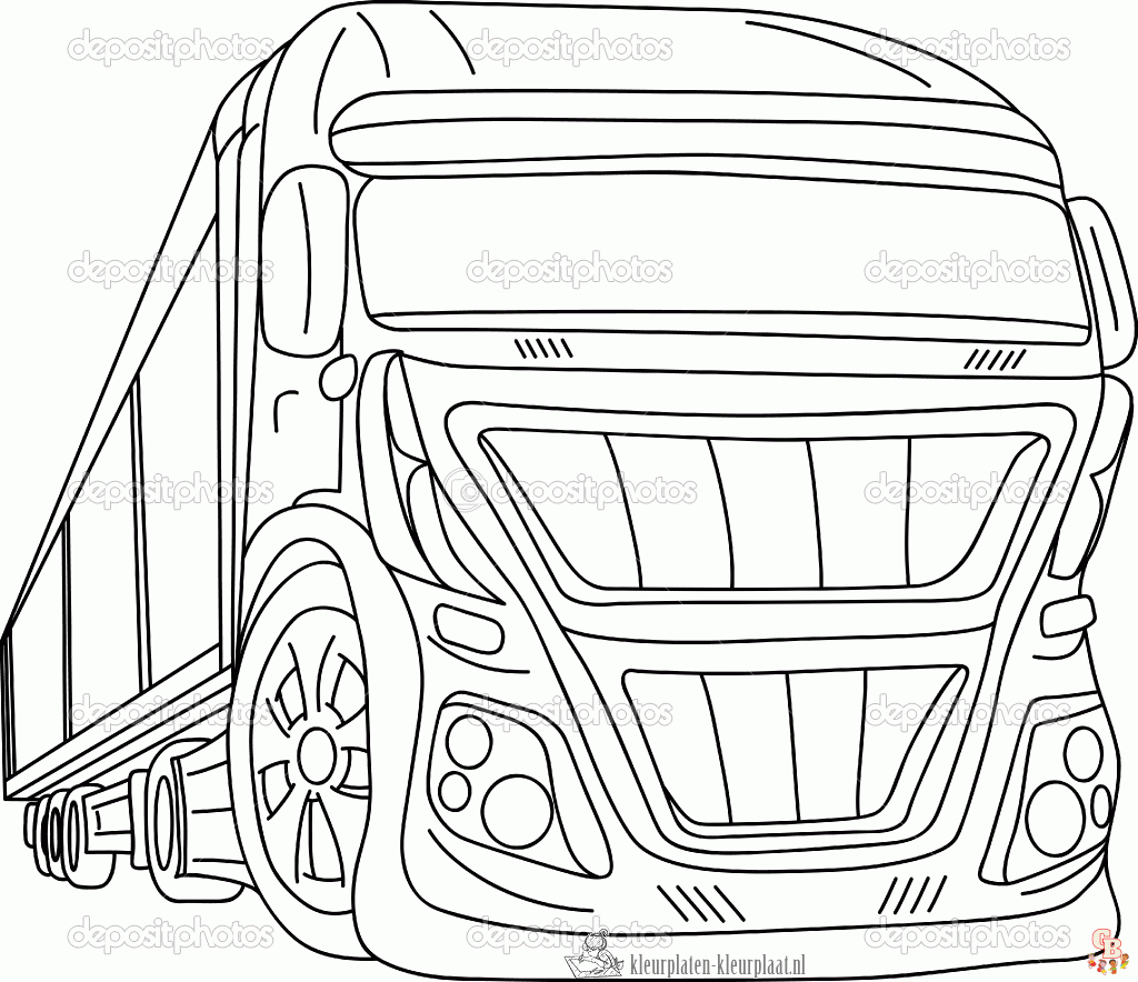 monster truck kleurplaat 4