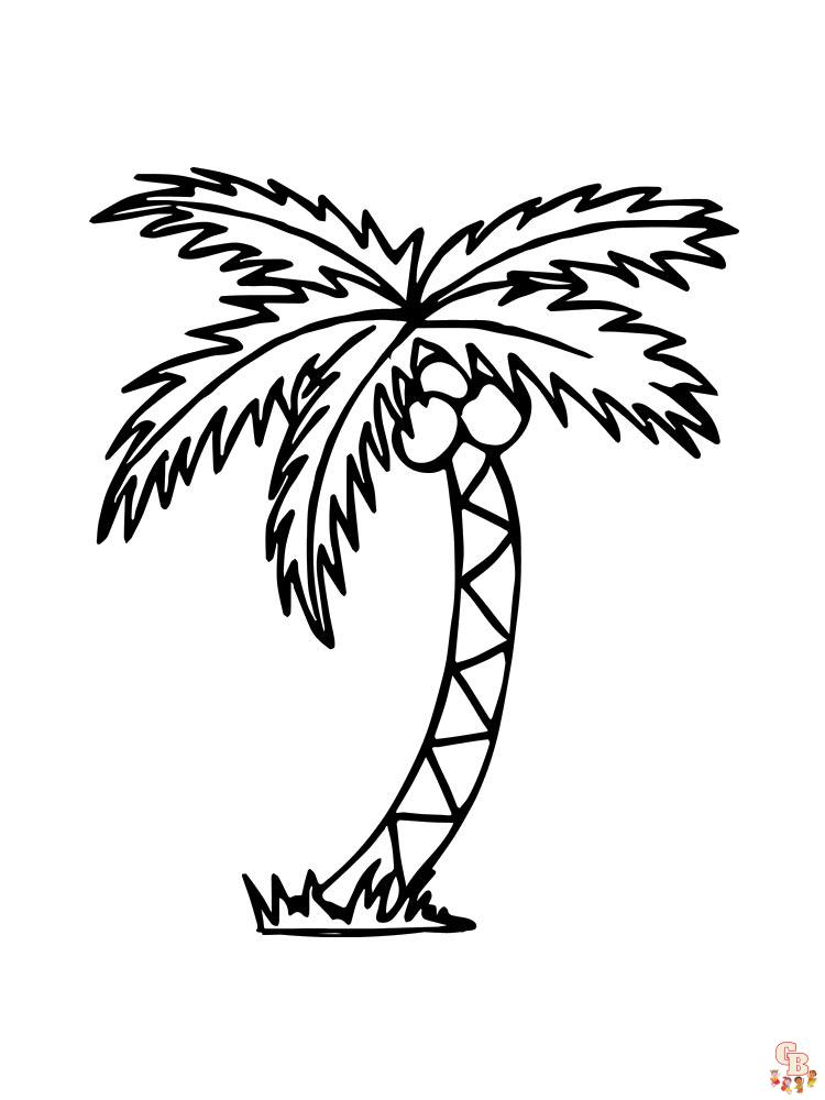 palmboom kleurplaat 18