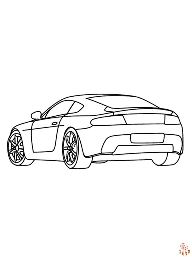Aston Martin kleurplaat 1