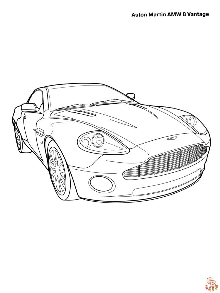 Aston Martin kleurplaat 10