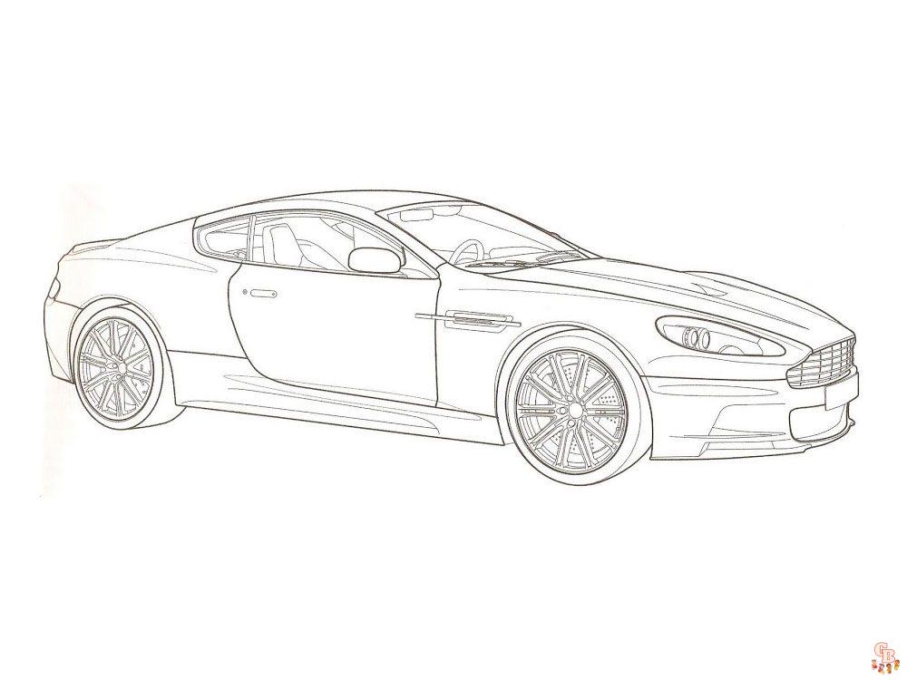 Aston Martin kleurplaat 11