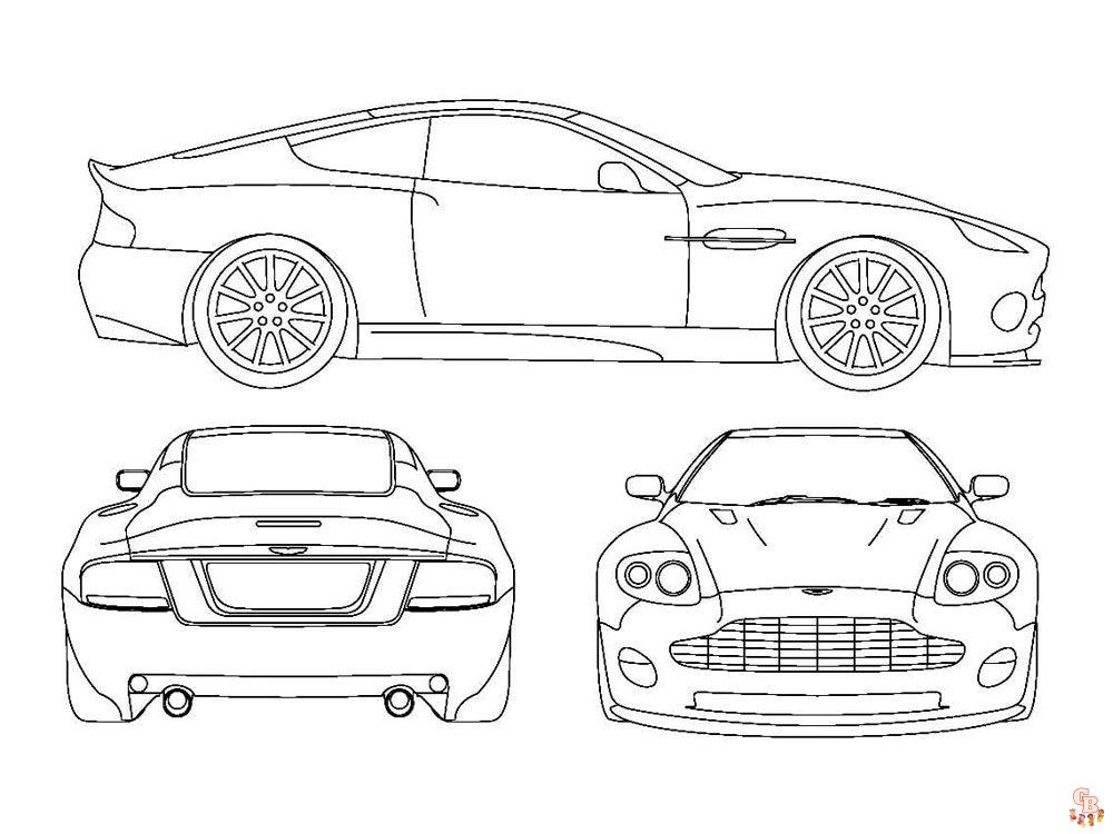 Aston Martin kleurplaat 15