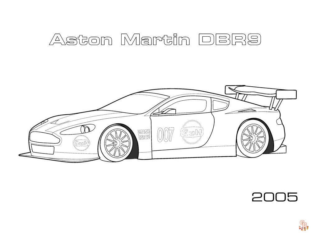 Aston Martin kleurplaat 16