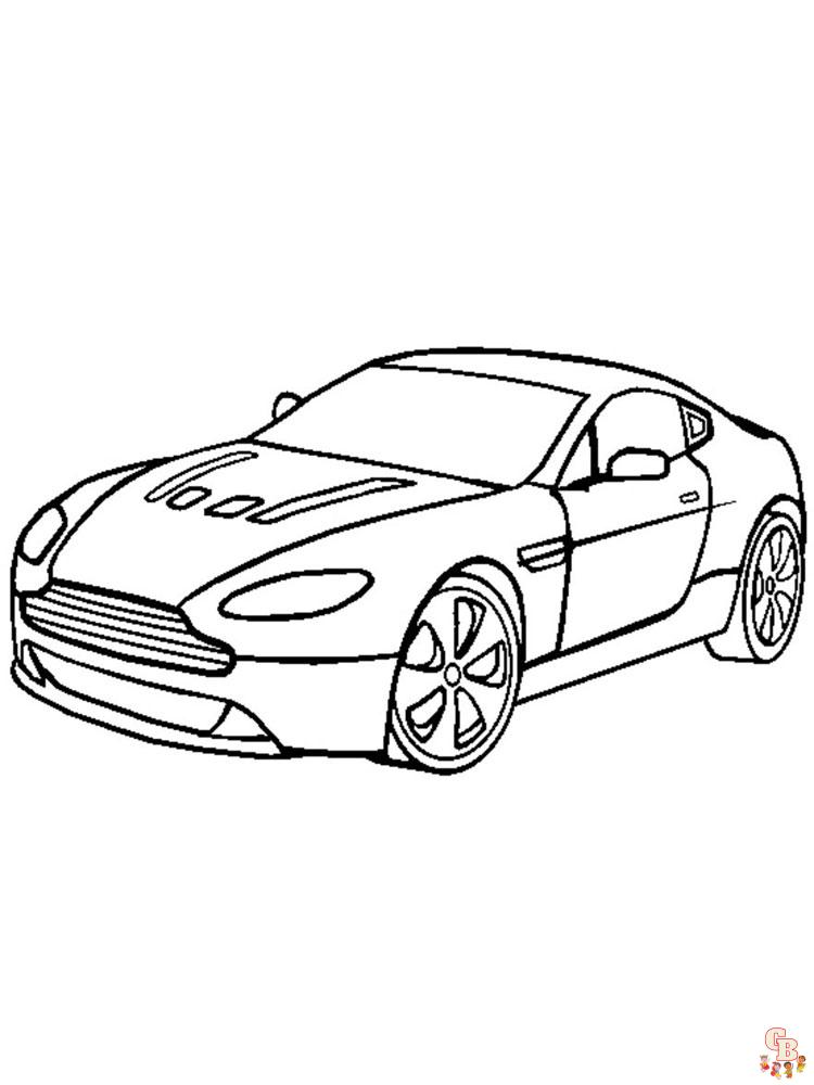 Aston Martin kleurplaat 2