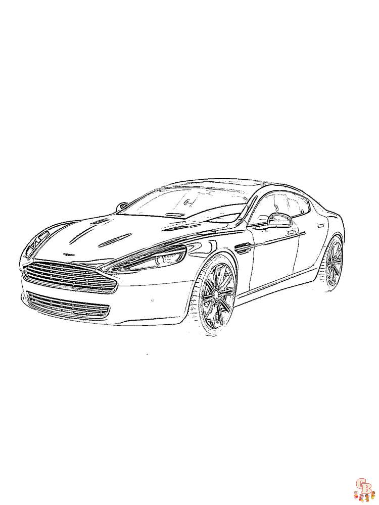 Aston Martin kleurplaat 3