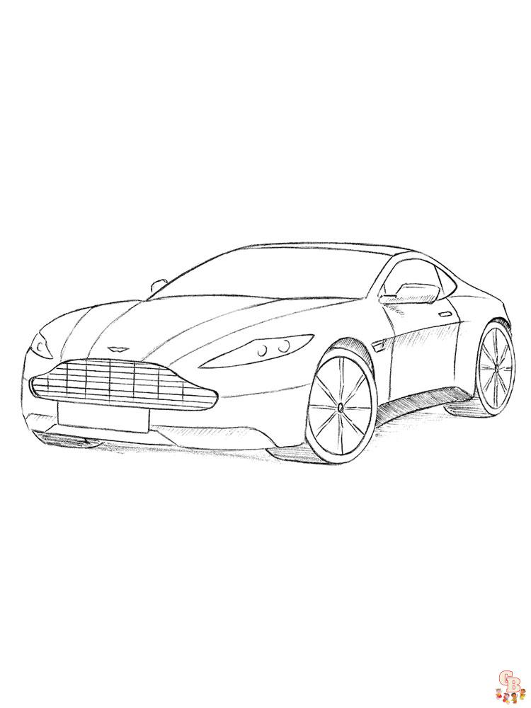 Aston Martin kleurplaat 6